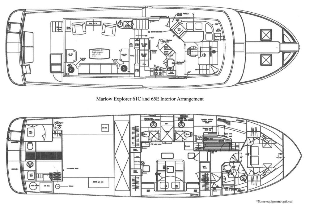 61C-65E Main deck layout