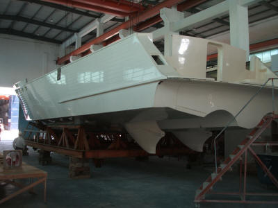 78 Hull with Molded in Openings for Portlights & Doors